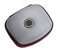 for KZ ZS10 Pro ZSN ED9 Fold Over Pouch with Zippered Closure and Outer Layer for Travel and Commuting Needs (silver)