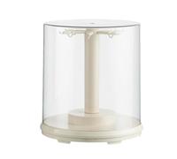 For LaBuBu Display Box With Automatic Rotating Dust Cover Doll Dustproof Clear Showcase Protective Box Storage figurine doll & storage keyring 360 Display Display For keyring cabinet figurine
