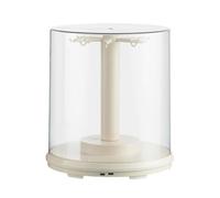 For LaBuBu Display Box With Automatic Rotating Dust Cover Doll Dustproof Showcase Protective Clear Box Storage keychain Case doll Collectibles 360° plush dust Clear Collectibles cover charact