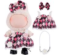 for Labubu Doll Clothes Set 3pcs for 15cm/17cm Dolls - Stylish Outfits & Accessories (No Doll)Included, Birthday Gift for Girls, Boys, Collectors (Style 3)