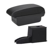 For Lada Granta For Kalina Center Armrest Box Replace | For Nissan Datsun Mido For Nodo,Perfect match to the car.(B3 Black white 3USB)