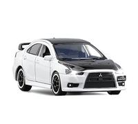 For Lancer Black Top EVO X 10 BBS RHD Car 1 32 Simulation Die-casting Model Toy Gift Mini Replica Toys(White)
