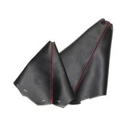 For Land For Rover For Freelander 2 2008 2009 2010 2011 2012 2013 Gearbox Gear Shift Knob Parking Handbrake Gaiter Boot Cover Car Gear Stick Shift Cover( Red Line)