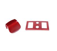 for Land for Rover for Range for Rover for Vogue L460 2023 Car Gear Head Shift Knob Handle Cover Trim Sticker Car Accessories Car Trim Interior(2 x Red Carbon)