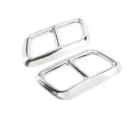 For Land For Rover For Range For Rover Sport L494 2020 Car Exhaust Tips Muffler Pipe Decorative Cover Cars Exhaust Tip Pipe(Silver)