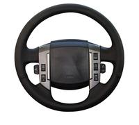 For Land For Rover Old For Range For Sport 2005-2008 Black Artificial Leather Hand-stitched Car Steering Wheel Cover Steering Wheel Covers(Red Thread)