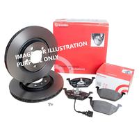 FOR LAND ROVER Defender 110 2 1/2 BREMBO FRONT BRAKE DISCS 298MM&BRAKE PADS SET