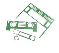 For Land Rover Defender 110 2008-2018. Car Central Air Conditioning Control Adjust Panel Trim Stickers Car Accessories(GREEN)