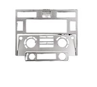 For Land Rover Defender 110 2008-2018. Car Central Air Conditioning Control Adjust Panel Trim Stickers Car Accessories(Silver)