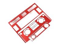 For Land Rover Defender 110 2008-2018. Car Central Air Conditioning Control Adjust Panel Trim Stickers Car Accessories(RED)