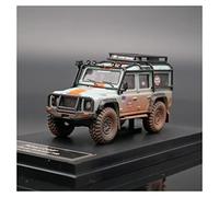 For Land Rover Defender Gulf 1 64 Alloy Car Model Metal Toy Vehicle Collection Boys Gifts Classic Car's Set(B)