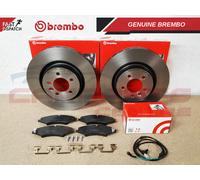 FOR LAND ROVER DISCOVERY 4 SDV6 XS FRONT GENUINE BREMBO BRAKE DISCS PADS SENSOR