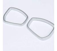 For Land Rover Discovery Sport 2015-2019, Car ABS Matt Silver Side Rearview Mirror Frame Cover Trim For Range Rover Velar 2pcs