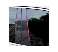 For Land Rover For Range For Evoque 2012 2013 2014 2015 2016 2017-2018 Window Trim Cover BC Column Sticker Polished Pillar Posts(Carbon fiber 6 x)