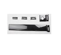 For Land Rover For Range Rover For Evoque 2012-2018 Car Dashboard Decoration Cover Bezel Trim Moldings HLWXMDZ(Carbon Fiber Black,RHD)