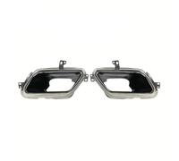 For Land Rover For Range Rover For Velar SUV L560 Dynamic 380 HSE 2017-2023 Car Tailpipe Exhaust Rear Exhaust Pipe Finisher 2 PCS(Silver,A pair)