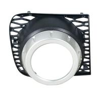 For Land Rover For Range Rover For Vogue L322 2010 2011 2012 Car Front Bumper Fog Lamp Cover Car Headlight Lens Cover(Silver L)