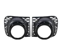 For Land Rover For Range Rover For Vogue L322 2010 2011 2012 Car Front Bumper Fog Light Grille Cover Frame Trim HGMGFYCX(Black one pair)