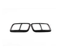 For Land Rover For Range Sport 2018-2019 Car Rear Throat Exhaust Pipe Muffler Tips Cover Trim Sticker(Black)