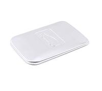 For Land Rover Range Rover Evoque L551 2019-2020. ABS Carbon Fiber Texture/Silver Hood Switch Panel Cover Trim(Silver)