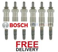FOR LAND ROVER RANGE ROVER P38 2.5 (95-02) 6 X BOSCH HEATER GLOW PLUGS SET NEW