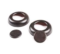 For Land Rover Range Rover Vogue 2023. ABS Black Car Third Row Seat Headrest Button Cover Trim Sticker Car Accessories(Oak grain)