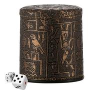 For Laptop - Leather Shaker with Smooth Interior, Lightweight Gaming Tool | for Board Games Liars Travel Home Party Game Evenings Competitions