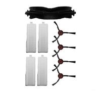 For Laresar Mars01 Robot Vacuum Replacement Parts Main Brush Side Brushes and Filter Kit for Effective Cleaning of Hard Floors and Carpets (A)
