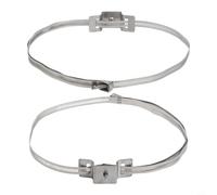 For Large Post Adjustable Sign Holder Kit for Road Signs Compatible with Round and Square Poles 4 15 Inch Diameter Metal Mounting Brackets and Bolts