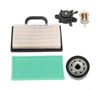 for Lawn Mower Air Filter Kit 401576 for intek for v-twin Engine | Sturdy plastic housing, resistant, includes pre-filter and oil filter, protects against wear, long lasting