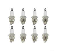 for Lawn Mower Spark Stopper 8pcs for Champion J19LM for Lawn | Resistor technology, reduces electrical interference, 14mm thread size, for durable copper alloy, white finish
