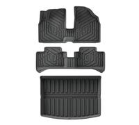 For Leapmotor T03 2024-Present TPE Floor MatsAll Weather Protector 1st & 2nd Row Trunk Mat Accessories(Floor Mats 4pcs)