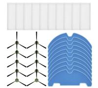 for lefant M310 Ultra Vacuum Accessories - High Efficiency Filter Side Brushes Mop Pads Set - Robust ABS Spare Parts for Automated Floor Care Office Use 30pcs(B)