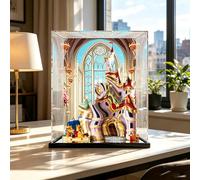 For Lego 43263 Acrylic Showcase for Beauty and the Beast Castle Building Kit Clear Box Dustproof Display Case Only Compatible with Lego 43263 (Background B)