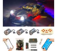 for Lego Technic 911 RSR 42096 Super Motor and Remote Control and Lighting Upgrade Kit, Compatible with Lego 42096(Model not Included)…