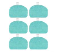 For Leifheit For CleanTenso Power 2 0 For Steam Cleaner Replacement Pads with Microfiber Material for Effective Dirt Absorption on Hard Flooring (6 PACK)
