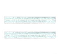 For Leifheit XL Wet and Dry Window Cleaner Microfiber Replacement Cloths 42x6.5cm, Highly Absorbent Streak-Free Cleaning Pads, Easy Install 2 Pack White