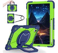 for Lenovo Idea Tab Pro Gen 2 (TB390)/Xiaoxin Pro 13"/Xiaoxin Pro GT 13" Shockproof Kids Case,360 Degree Rotating Handle Stand Heavy Duty Silicone Case,Kickstand & Shoulder Strap,Black+Navy Blue