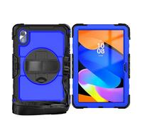For Lenovo ldea Tab 11inch 2025/ K11 Gen 2 (TB336FU/TB336ZU) Case with Screen Protector, [Kickstand] [Shoulder Strap] Shockproof Rugged case 360° Rotating Hand Strap&Shoulder Strap(Dark Blue PC)