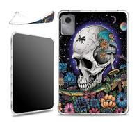 for Lenovo Tab M11/ Tab K11 LTE 2024 TB-330FU/330XU 11 inch Case, Soft Lightweight Military-Grade Corners Shockproof Clear Case for Lenovo Tab M11, Sugar Skull Moon