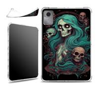 for Lenovo Tab M11/ Tab K11 LTE 2024 TB-330FU/330XU 11 inch Case, Soft Lightweight Military-Grade Corners Shockproof Clear Case for Lenovo Tab M11, Sugar Skull Dead Girl