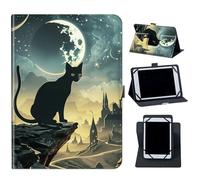 for Lenovo Tab M9 Case 9 Inch 2023 / Tablet Nook 9" (2024),360 Degree Rotating Case Protective Cover with Kickstand and with Magnetic Closure,cat on The mountaintop