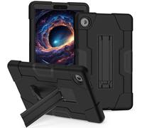 for Lenovo Tab One 8.7 inch/K9 TB305FU (2025) Shockproof Case, Heavy Duty Full Body Rugged Stand Back Cover (Black)