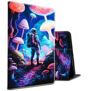 for Lenovo Tab P11 Plus 2021 / Tab P11 11" / Tab P11 2020 TB-J606F TB-J606X / P11 Plus TB-J607 Slim Shockproof Folding Stand Protective Cover for Lenovo Tab P11 Plus,Astronaut Under Mushroom