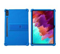 for Lenovo Tab P12/ Tab P12 Pro 2nd Gen Case 12.7 Inch 2025 2023 TB373FU-TB375FC (TB370FU) Tablet with PC Kickstand, Soft Silicone, Washable, Thickened Corner Shockproof, Blue