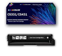 For Lexmark Compatible Toner Cartridge CS331 CS431 BK/C/M/Y Ink Cartridge, Fits With Lexmark CS331 CS331DW CX331 CX331ADWE CS431 CS431DW CX431 CX431ADW Multifunction Laser Printer,Black-1Pack