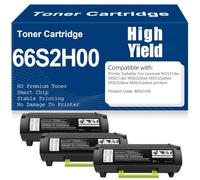 For Lexmark MS531dw MS631dw MS632dwe MX532adwe MX632adwe Toner Cartridges Compatible 66S2H00 Toner with chip High Yield Work,66S2H00-3PC
