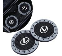 for Lexus Car Cup Holder Coaster, Auto Cup Holder Insert Coaster Compatible with Lexus RX ES GS LS NX RS GX LX RC LC RX350 is250 GX460, 2PCS