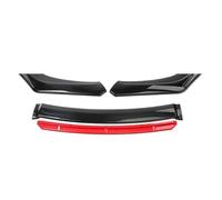 For Lexus Car Front Bumper Lip Spoiler Body Kit Decorative Bumper Canard Lip Splitter Sedan Width Below 176cm Splitter(Bright Black Red)