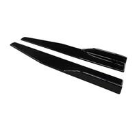 For Lexus CT200h 2011-2022 Car Side Skirt Bumper Diffuser Spoiler Aprons Wings Extensions 75cm Carbon Look ABS Car Side Skirt(Gloss Black)
